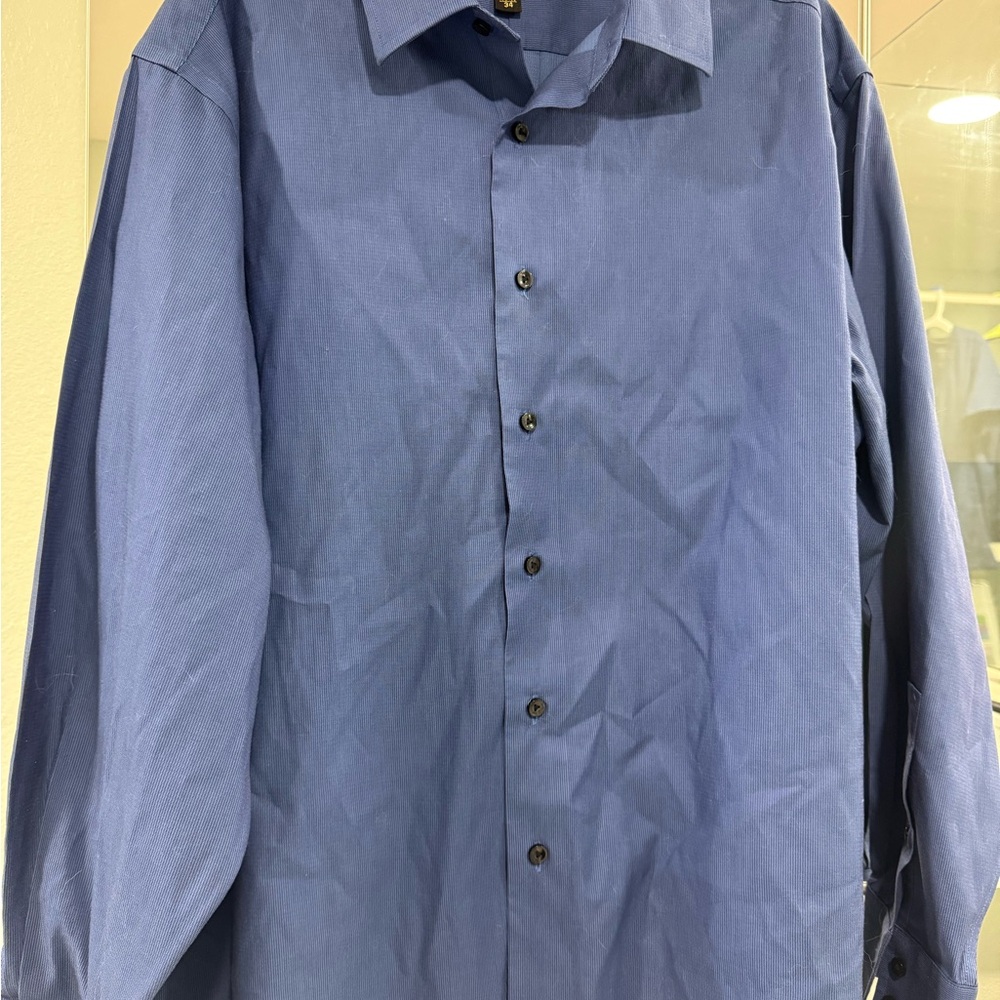 Men's Murano Blue Button-Up Shirt